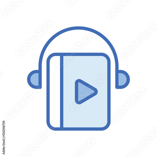 Audio Book Vector icon