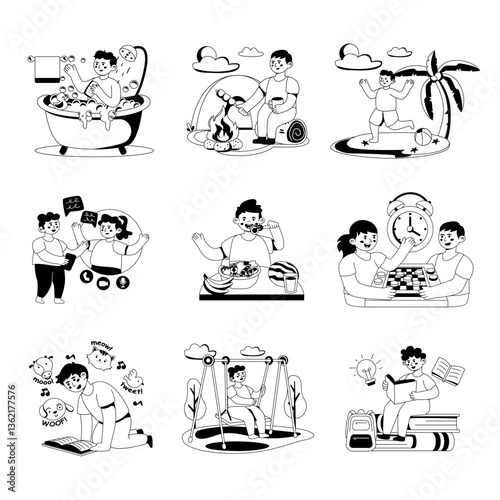 Kid's Outline Set 2