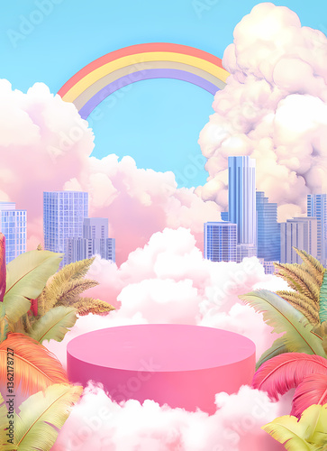 Pastel Cloud City Showcase Platform