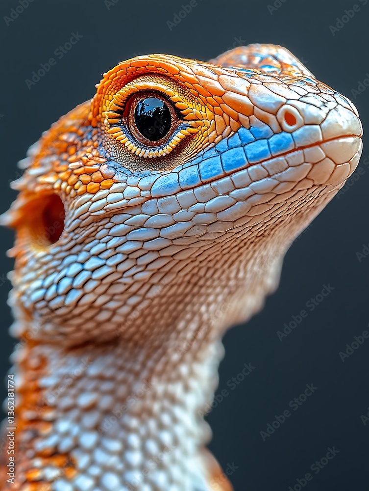 Fototapeta premium Lizard Portrait Closeup Nature