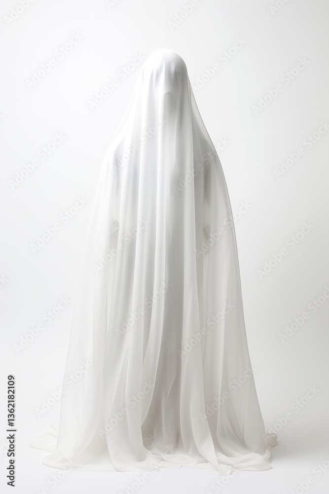 Ghost in a sheet floating in the air Ghost in a sheet floating in the air