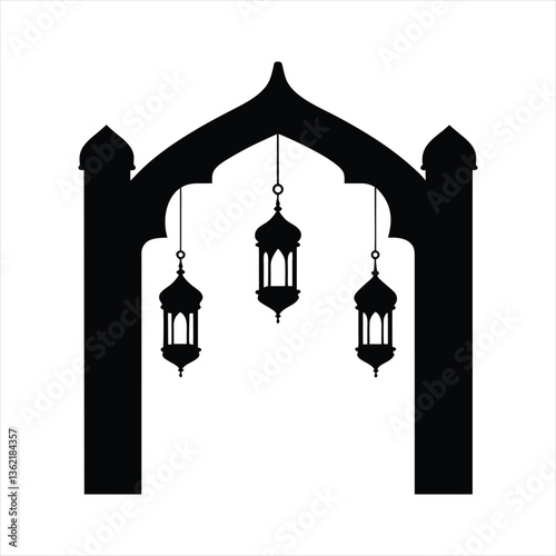 Islamic Archway Hanging Ramadan Lamps