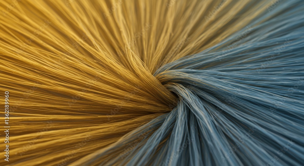 Obraz premium Abstract composition featuring two colored swirled and intertwined textures