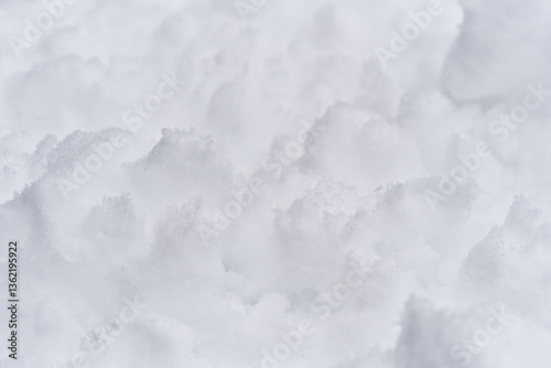 Winter Snow background. Top view. 