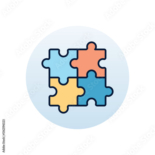 Puzzle Vector icon