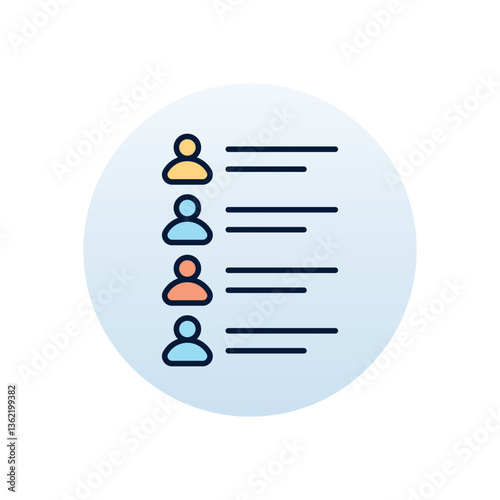 Friend list Vector icon
