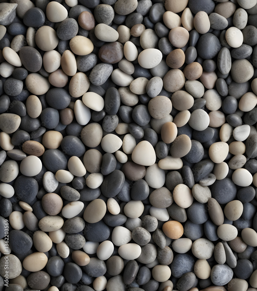 An Overhead View of Tiny Pebbles Arranged in a Gradient of Colors An Overhead View of Tiny Pebbles Arranged in a Gradient of Colors