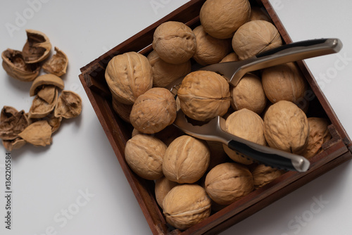 walnuts and nutcracker