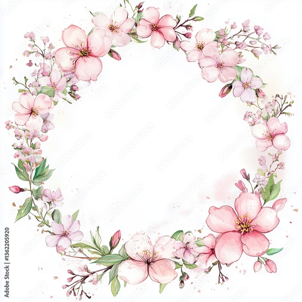 Fototapeta premium cherry blossom frame