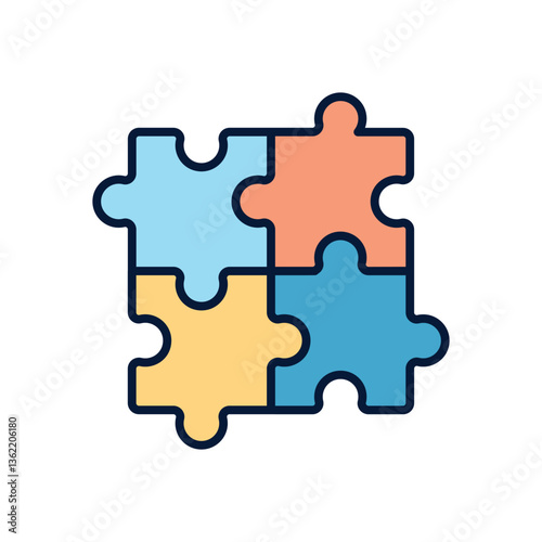 Puzzle Vector icon