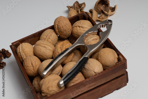nutcracker and walnuts