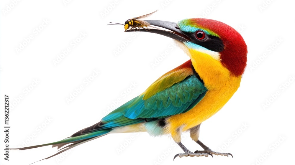 Fototapeta premium Colorful bird profile view