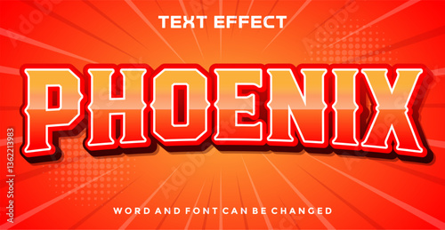 Phoenix editable text effect