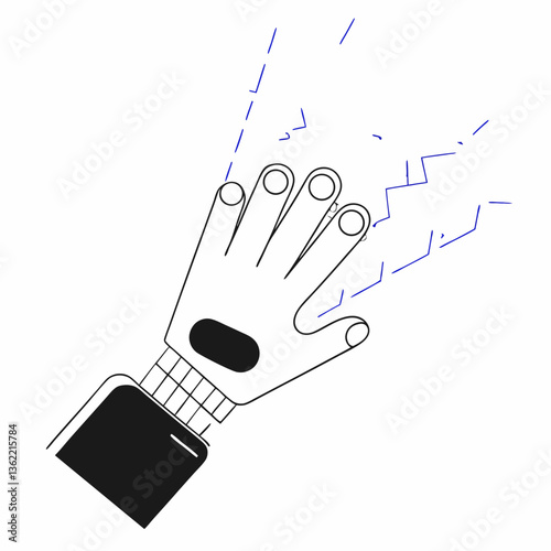 Hacker Hand Vector - Cyber Theft Digital Illustration