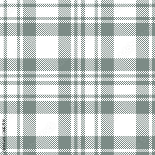Modern Light White Seamless Tartan Textile Design Variant 1240