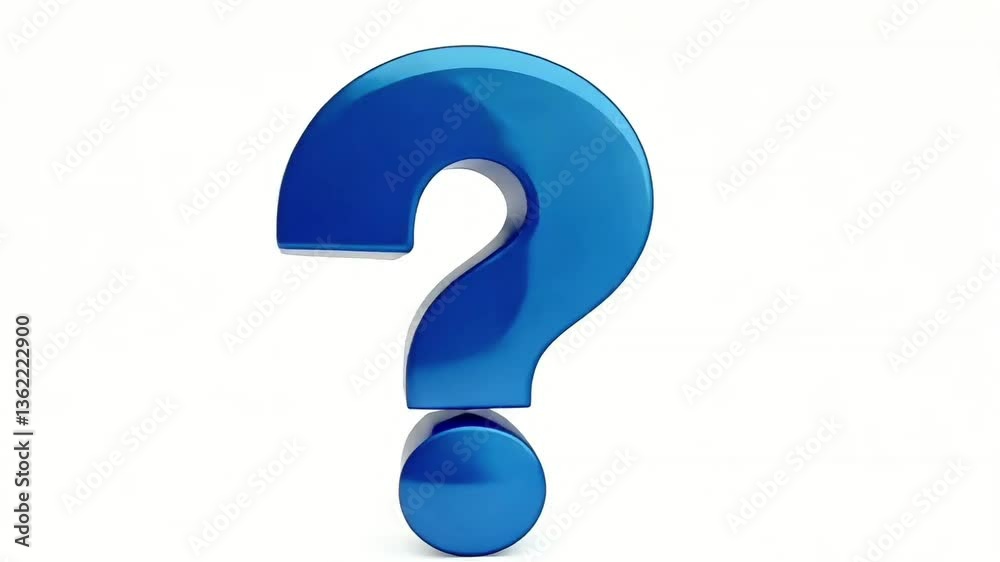 A question mark 3d icon cartoon style style, Photo Illustration Image Picture, Animation Motion Graphic Video A question mark 3d icon cartoon style style, Photo Illustration Image Picture, Animation Motion Graphic Video