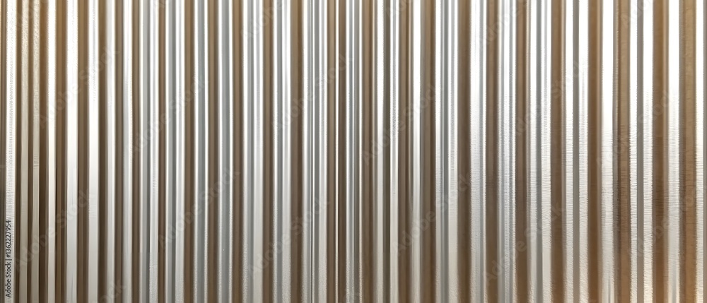 Abstract Silver and Brown Corrugated Metal Texture Background Abstract Silver and Brown Corrugated Metal Texture Background