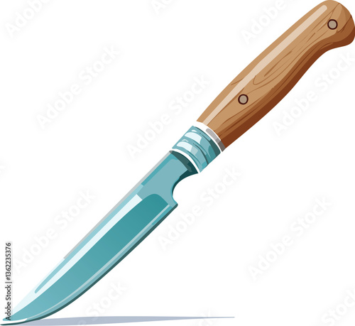kitchen knife isolated on white