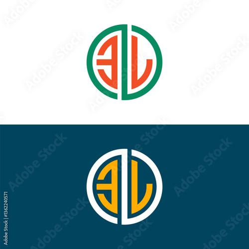 Free Download EL LE letter logo design - GFXLoad