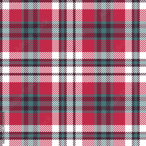 Modern Metallic Dark Plum Seamless Tartan Textile Design Variant 1379