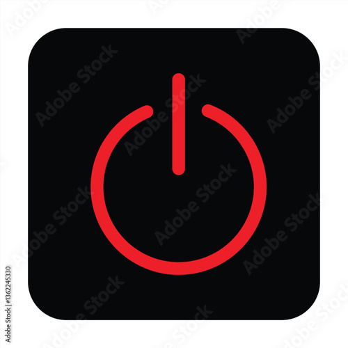 Power switch icon. Power start icon. vector illustration