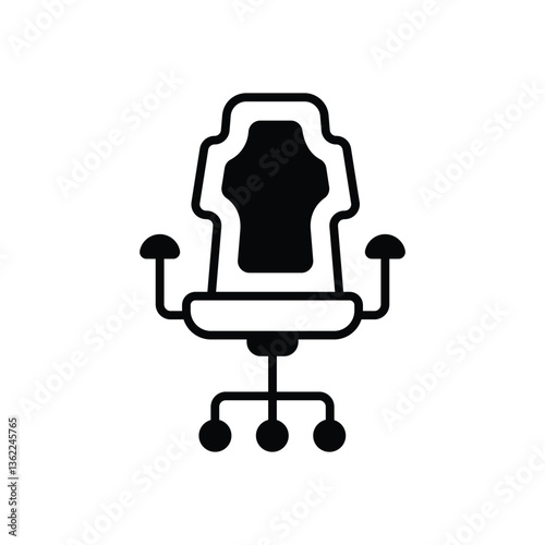 Gaming chair Vector icon