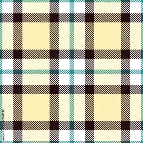 Modern Muted White Seamless Tartan Textile Design Variant 1393