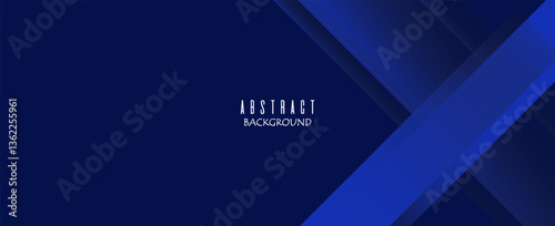 Dark blue abstract background with diagonal overlapping geometric shapes and gradient effects. A sleek and modern design, perfect for business, technology, and digital themes.