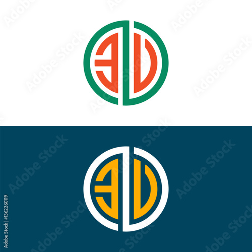 Free Download EU UE letter logo design - GFXLoad