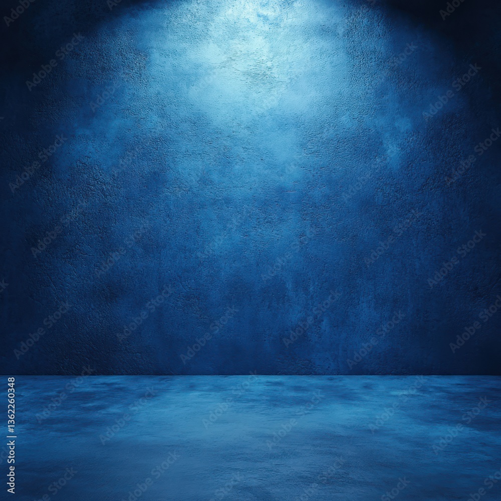 Dark blue grunge wall texture in an old, empty interior Dark blue grunge wall texture in an old, empty interior