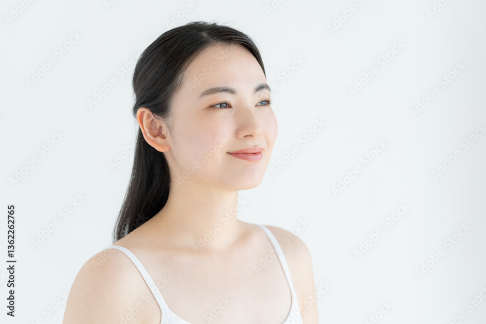 若い女性のビューティ