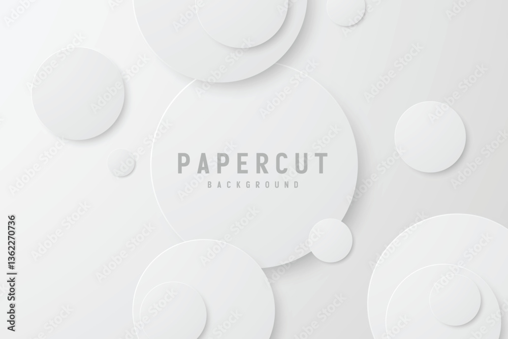 Abstract Papercut Circles Background Abstract Papercut Circles Background