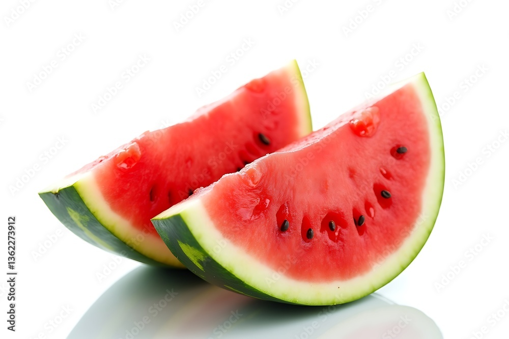 Sweet watermelon slices refresh summer days clean crisp Sweet watermelon slices refresh summer days clean crisp