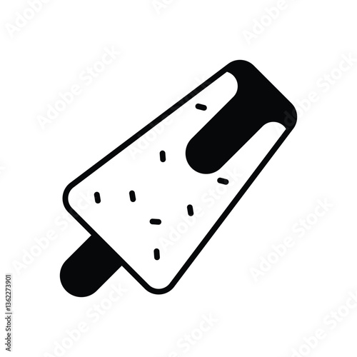 Malai kulfi Vector icon