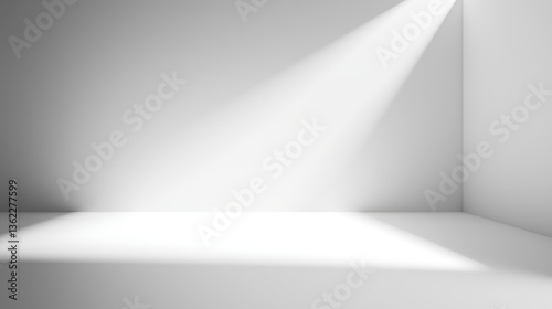 Wallpaper Mural Bright Studio Space with Balanced Light and White Wallpaper Accents Torontodigital.ca