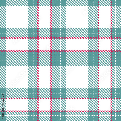 Modern Deep White Seamless Tartan Textile Design Variant 1548