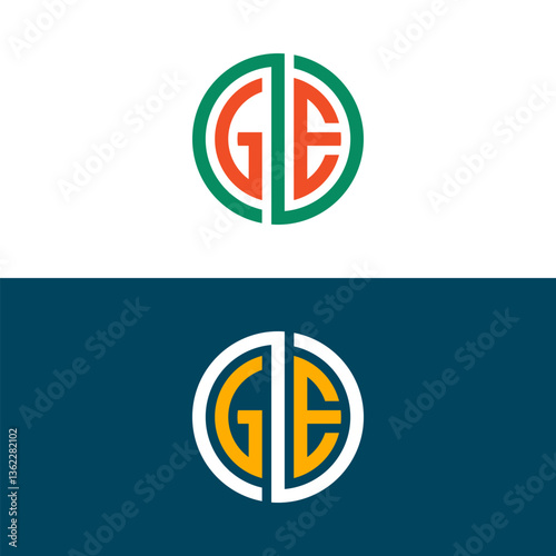 GE EG letter logo design