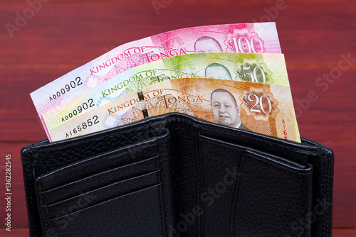 Tongan paanga in the black wallet photo
