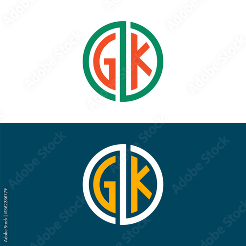 Free Download GK KG letter logo design - GFXLoad