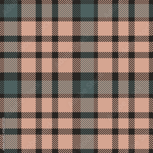Modern Seamless Tartan in Bright Dark Grey tones Textile Design Variant 1572