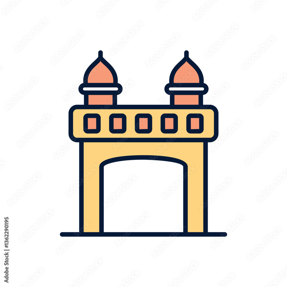 Wagah Boarder Vector icon Wagah Boarder Vector icon