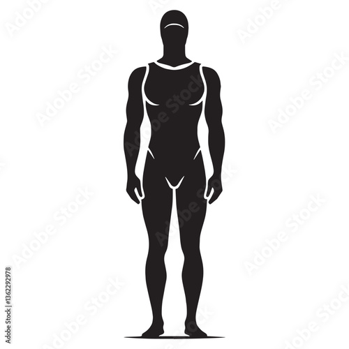 Fastest Lap Swimmer silhouette, racing against time - Swimmer illustration - Minimalist Swimmer vector - Unmatched speed

