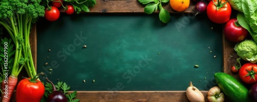 Farm To Table Menu on Rustic Chalkboard , rustic, farm to table