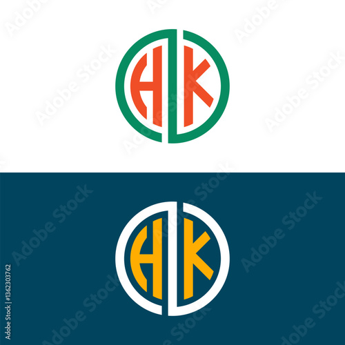 Free Download HK KH letter logo design - GFXLoad