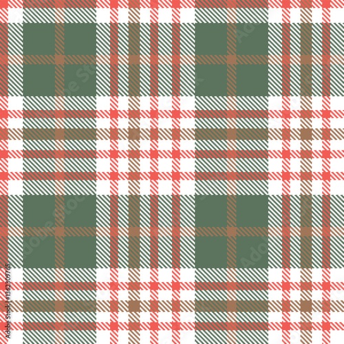 Modern Seamless Tartan in Dark White tones Textile Design Variant 1668