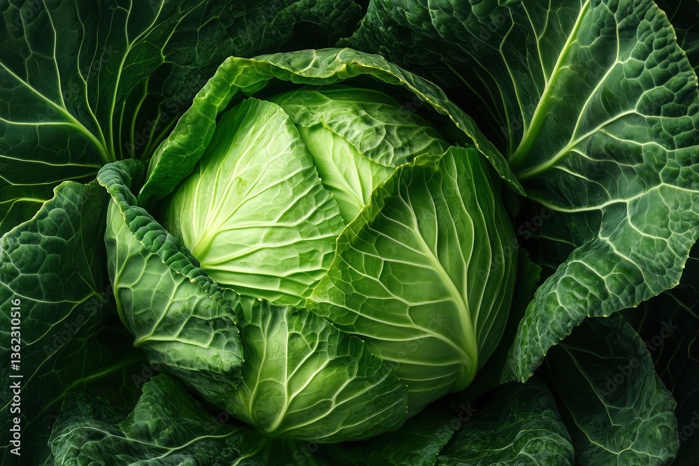Obraz premium cabbage head