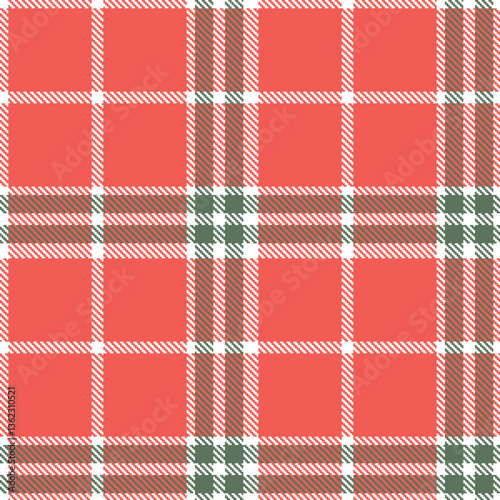 Modern Deep White Seamless Tartan Textile Design Variant 1674