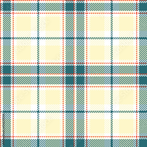Modern Seamless Tartan in Dark White tones Textile Design Variant 1679