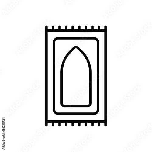 Prayer mat Vector icon