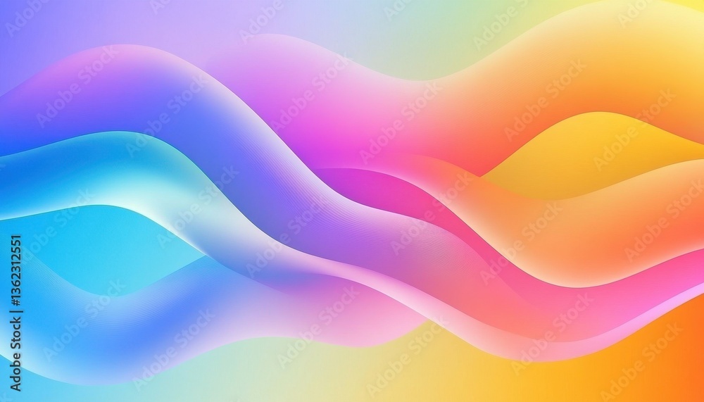 Abstract Colorful Flowing Waves Background Abstract Colorful Flowing Waves Background